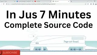 404 Error Webpage animation in 7 Minutes Pure CSS with Source Code| CodingWithRohani