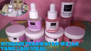rangkaian perawatan cream wajah scarlett whitening by ade aprianingsih