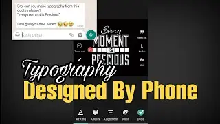 TYPOGRAPHY DESIGN USING PHONE APP - FONT STUDIO | Tutorial Font Studio