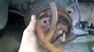 Chevrolet Epica, replacement of handbrake pads and brake pads