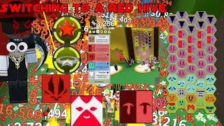 SWITCHING TO A OP RED HIVE Bee Swarm Simulator