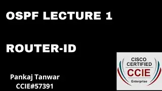 OSPF LECTURE 1 (Router-ID) CCIE 57391