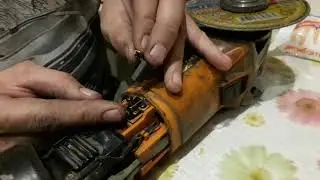 как заменить щётки на болгарке