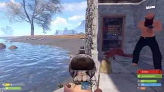 Rust. Онлайн рейд кирками.