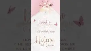INVITACIÓN DIGITAL ANIMADA DE BAUTIZO