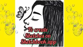 how to create sketches in sketchbook app....#sketch