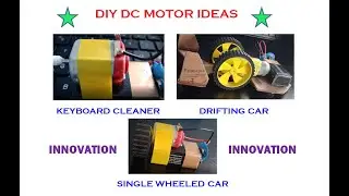 3 EASY innovative DIY ideas with DC motor