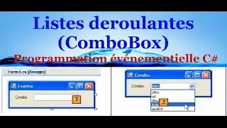 Listes deroulantes-ComboBox  En C# Evenementiel(الدرس 5)