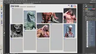 Tutorial - Building a custom portfolio in Photoshop [forgot to turn on mouse cursor sorry]