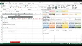 Microsoft Excel 2013/2016 pt 5 (Format, Insert/Delete, Concatenate, Text to Column)