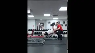 Жим гантелей 2х50 кг