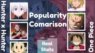 One Piece VS Hunter x Hunter - Comparison of Top 50 Popular Characters.