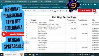 Membuat Pembukuan Kas RT RW NET Sederhana dengan Mudah bisa diakses darimana saja