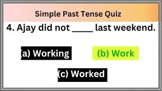 Simple Past tense - Grammar Quiz in English
