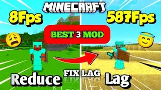 Top 3 Best Lag fix Mod for Minecraft PE 1.20+😱 ll Best lag fix mod for Minecraft PE