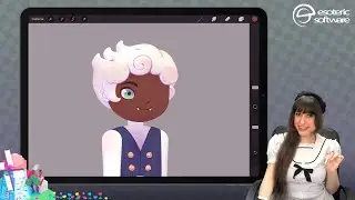 Twitch: Asset creation for Spine in Procreate - Basic Shading and Facial Features