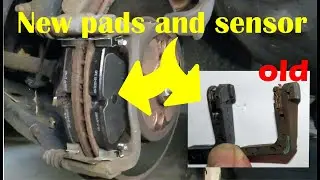 New front brake pads and sensor replacement on Mini Cooper R56 2009