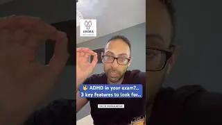 🤟ADHD in your exam?… 3 key features to look for (plus key medication at the end)…
