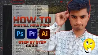 How To Add New Text In Adobe Photoshop & Other Softwares - New Font Installation in Photoshop Hindi