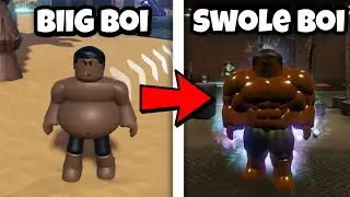 Becoming a SWOLE BOI in Roblox Gym League!