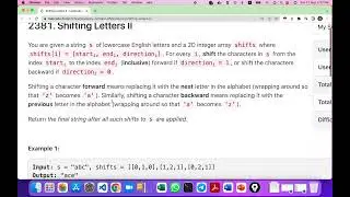[Leetcode-BiWeek-85] Shifting Letters II