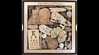 Optician Puzzle  - artistic and challenging wood brain teaser puzzle