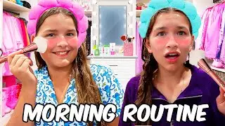 COPYiNG My 13 Year Old SISTERS MORNiNG ROUTiNE!! 😳