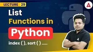 List functions  | Python Programming Full Course | Coding Adda247 #29