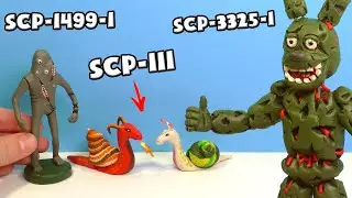 HOW TO MAKE SCP-1499, Springtrap SCP-3325  and SCP-111  from Clay TUTORIAL