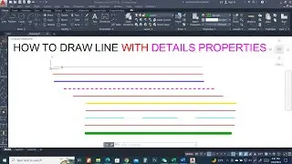 Line command in Autocad || Line Types || Line weight (thickness)