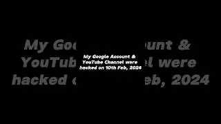 HOW I RECOVERED MY HACKED YOUTUBE CHANNEL & GOOGLE ACCOUNT | STYLISTIC SINGH