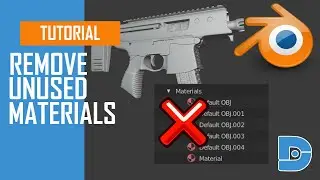 Blender 2.8 Tutorial - Remove Unused Materials or Textures - Delete Materials and Textures