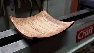 Making a square olive bowl - Woodturning