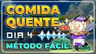 Comida Quente - Dia 4 Genshin Impact | Melhor Rota, FÁCIL E SEM ENROLAÇÃO! | Novo evento de entregas