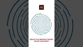 Create abstract design in less than 30sec by following my steps #creativedesign  #adobeillustrator