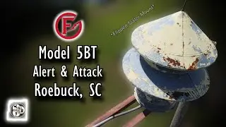 Federal Signal Model 5BT (Flipped Stator Mount) Siren Test - Alert & Attack - Roebuck, SC