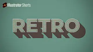 Retro Style Text Effect in Illustrator | Illustrator Tips and Tricks