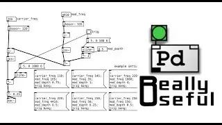 PureData tutorials - rich synthesis (15) - DX7 Phase modulation 1