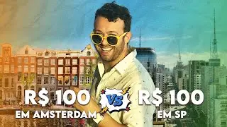 1 DIA com R$100: AMSTERDAM 🇳🇱 X 🇧🇷 São Paulo
