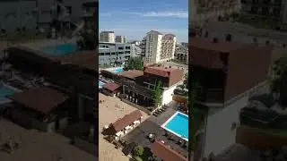 Отель Эмеральд, 2020 год. Обзор с балкона. Номер ДеЛюкс двухкомнатный.