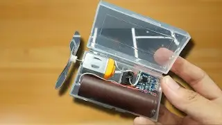 How To Make A Portable Fan Using DC Motor | Rechargeable