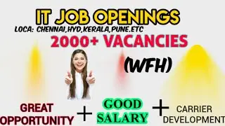 IT job vacancies 2021 & 2022 | 2000+ Vacancies | Greatest opportunity ever🙌💥💲💯