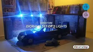 Diorama set of 3 lights