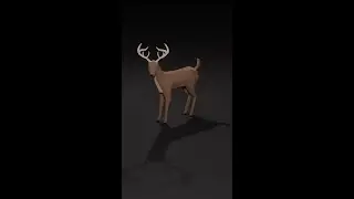 Blender - Low Poly Deer Speed Modeling