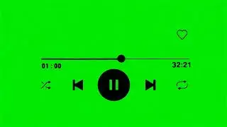 music player overplay green screen