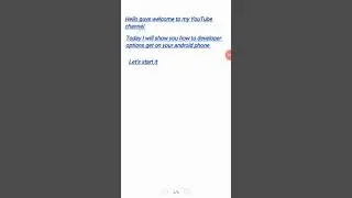How to enable developer options in Samsung......?