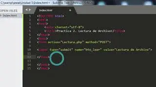Lectura de archivo .txt en php