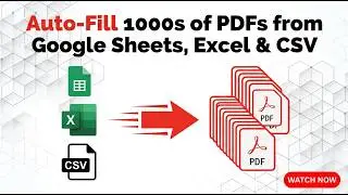 How to Batch Fill PDF Forms from Google Sheets (Free Add-on - PDF Mail   Merge)