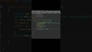 How To Print Factorial Of A Number In java || Factorial Program In Java