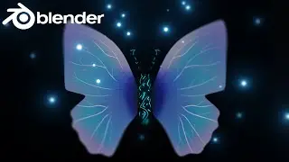 Full Workflow of a phantasy 3D Butterfly in Blender 2.8.3 | Timelapse